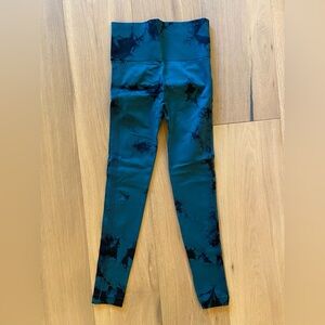 Blue and Black Tie-Dye Leggings